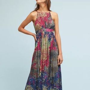 Anthropologies Abstract Floral Dress by Bhanuni by Jyoti